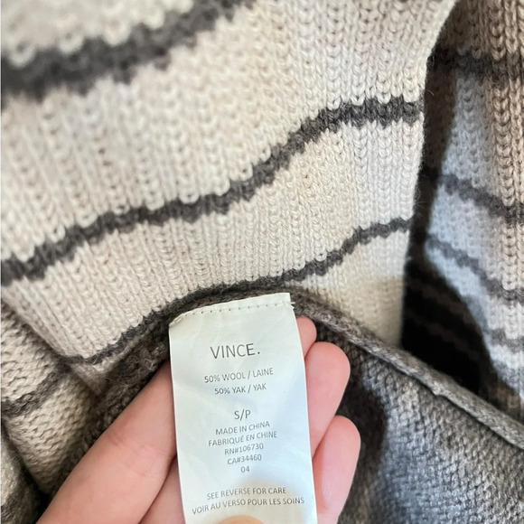 Vince Wool & Yak Open Front Cardigan - Picture 5 of 8